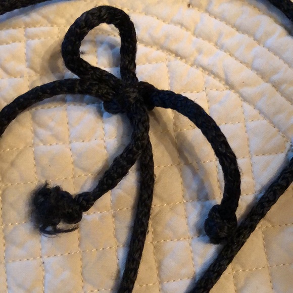 💜 Handmade Purple Suede mini crossbody fringe fold over front cute bag - Picture 5 of 10